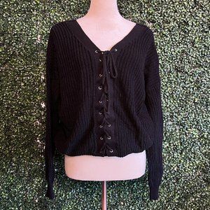 Razzle Dazzle Black Sweater Size S